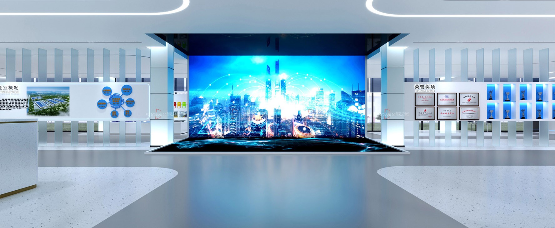 潤(rùn)陽(yáng)光伏企業(yè)展廳