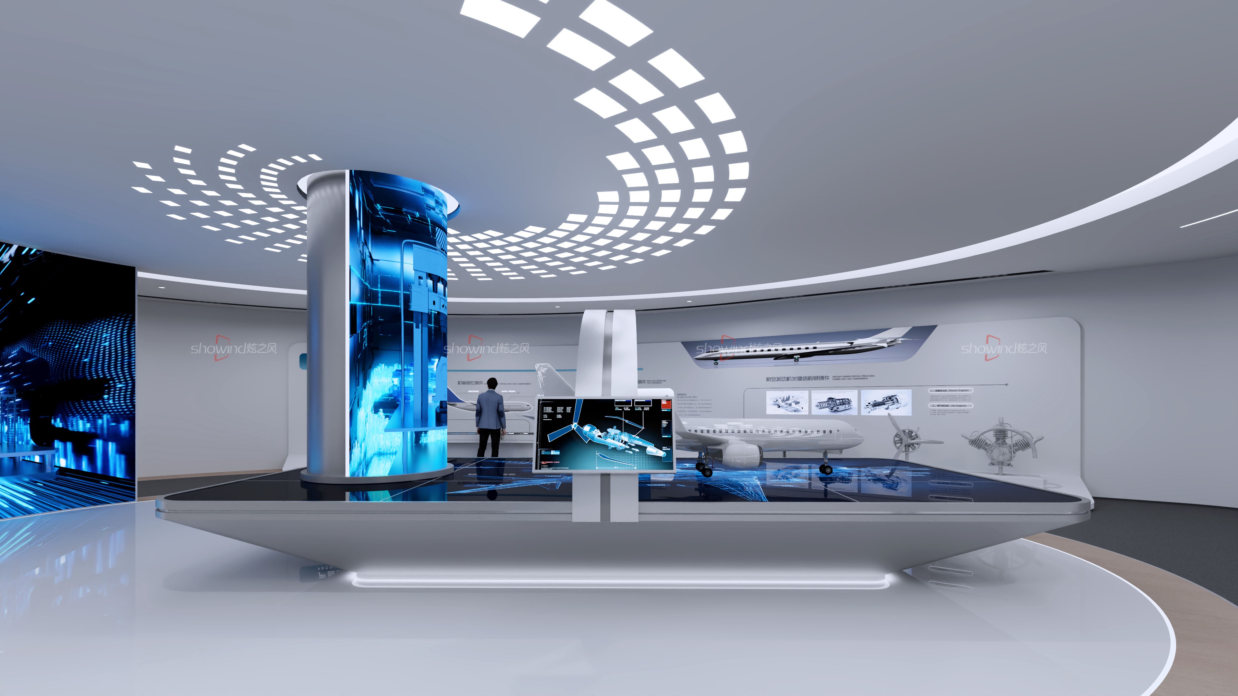 航空航天展廳設(shè)計(jì)案例——中國(guó)航空工業(yè)集團(tuán)展廳